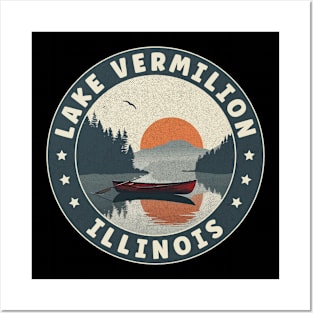 Lake Vermilion Illinois Sunset Posters and Art